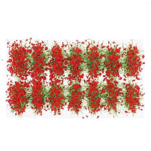 Dekorativa blommor Artificiellt gräs Miniatyr prydnad Diy Flower Cluster Plant Decor Simulation Clusters Sandbord Utsmyckning tillsammans