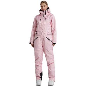 Nuovi pantaloni da sci invernali Donna Uomo Tuta da snowboard all'aperto One Piece Cargo Tute da neve impermeabili antivento calde