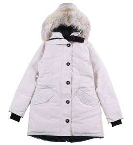 Neue Top Marke Kanada jacke Frauen Kleidung Plus Größe Mäntel Winter Unten jakcet top qualität Oberbekleidung parka Große echte wolf Pelz Mit Kapuze Frauen Mantel Doudoune Femme jacken