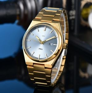 2024 MENS Women Tissotitys 1853 Watch Designer Luksusowy ruch kwarcowy Zegarki Kwalifikacje rozmiar 42 mm Pasku ze stali nierdzewnej Sapphire Orologio Men PRX Na ręce 789