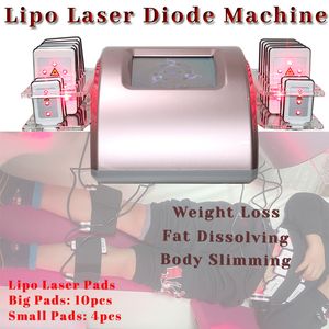 Simple Beauty Machine Lipo Laser Diode Pads Body Slinming Weight Loss Magic Device Non-Invasive Treatment Lying Only On Bed Relaxation Cellulite Disappearance