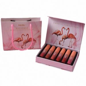 Nova Marca Fog Matte Maquiagem Lip Glaze Cosméticos Lipgloss Hidratante Cores, Nutritivo Lip Color Set, Gift Box Pack, Labial Glair A1jR #