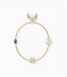 Moda nowa kolekcja remiksu Horn Strand Bransoletka nowoczesna egipska dekoracja kryształowe kobiety romantyczna biżuteria prezent224T7247609