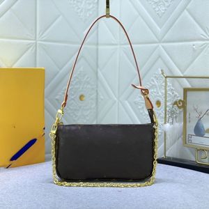 M82766 Luxury Mini Handbag Shoulder Bag Women's Fashion Designer Mahjong Bag Crossbody Bag Read Leather Canvas Women's Classi Aqwk