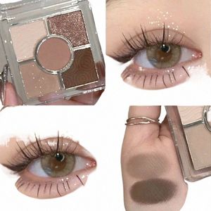 glitter Cream for Eye Shadow Waterproof Korean Makeup Cute Bear Eyeshadow Palette Make-up for Women Shiny Brown Eyes Cosmetic r1fZ#