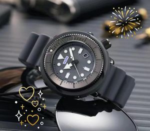 Luxury men's watch big size designer automatic quartz movement calendar rubber strap waterproof sapphire Night Glow Diving president set auger sports watches gifts