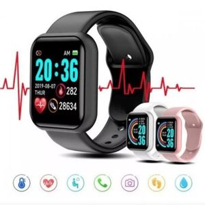 D20 Sport Smart Watches for Man Woman Gift Digital Smartwatch Fitness Tracker wristwatch Bracelet Blood Pressure Android ios Y68