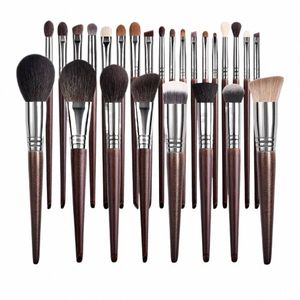 ovw Profial Pincéis de maquiagem 26pcs conjunto de ferramentas de maquiagem em pó Kabuki Blush Ccealer Eyeshadow Brush Kit K4Uc #