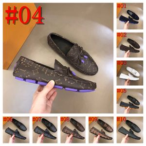 40 Model Summer Buty Men Flats Slip na męskich mokasynach Moccasins Homme Men Casual Buty Designer Dress Dress Wedding Footwear 38-46