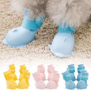 Dog Apparel Pet Rainshoes Waterproof Silicone Shoes Anti-skid Boots For Small Medium Large Dogs Cats Rainy Days Appear Supp F2u8