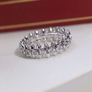 Luxus Mode Niet Ring Frauen Hohe Qualität Diamant Geschenk Exquisite Party Marke Zubehör Klassische Heißer Verkauf 2024