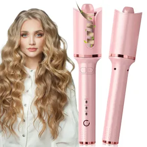 Irons Profesjonalne obrzeża do włosów automatyczne zwijanie żelaza zaciskające włosy szczypiec obrotowe włosy curling różdżka Curler Curling Hair Curls