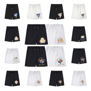 Marca designer calças de algodão homens shorts de alta qualidade shortwig sweatpants cor preto branco carta suor calça tendência puro respirável marca de luxo verão