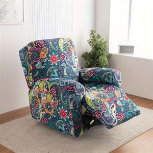 4pcs/set Chair Stretch Recliner Slipcover, Non-slip Sofa Cover, Furniture Protector with Pockets for Bedroom Office Living Room Home Decor