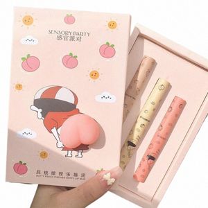 cute Fart Peach Matte Lip Gloss Set Veet Lip Mud Lipstick Lg Lasting Waterproof N-fading Lip Glaze Set Cosmetic Gift Box L3Qp#