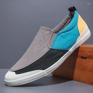 Freizeitschuhe Herren Canvas Frühling und Sommer Low Top Slip On Tuch koreanische Modeschuhe # 23159