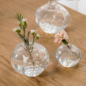 Vases Flower Vase For Home Decor Glass Floral Flowers Arrangement Table Ornaments Decorative Nordic