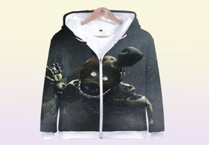 3 till 14 år barn hoodies fem nätter på Freddys fnaf 3d hoodie tröja pojkar flickor ytterkläder jacka kappkläder74345188836