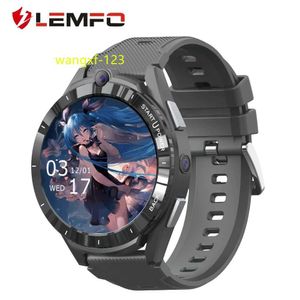 LEMFO LEM 16 2024 NEUE Mode Smart Uhr Männer GPS Nano SIM karte 4G Android 12 900mah 6GB 128GB leder lemfo lem16 smart uhren