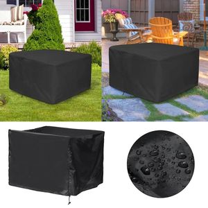 Bordduk Square Fire Cover Patio Outdoor Tyg Anti Crack för FirePit 3 Piece Couch Set