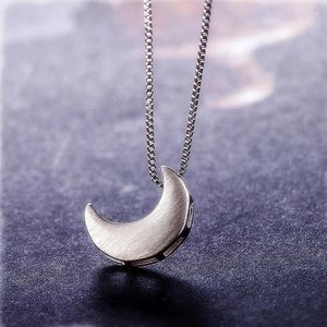 Pendant Necklaces Fashion Simple Moon Elegant Charm Lady Silver Color Romantic Necklace Exquisite Cocktail Lover Gifts Jewelry