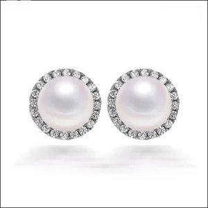 Studörhängen Pretty Simple Style Pearl Charm Earring For Women Classic Weddal Bridal Girl's Gift Fashion Trendy Jewelry