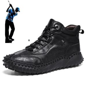 Skor 2022 NYA FALLVINTER MENS GOLF SKOSKLASSISKA CLASSIK NAIL FREE COMFORT GOLF TRÄNING Sneakers Men's Lawn Non Slip Golf Sneakers