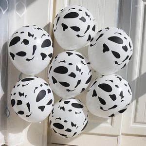 Decorazione del partito 50 pz Palloncino Personalizzato 2.8g 12 ''Palloncini In Lattice Stampa Mucca Elio Animali Palla Compleanno Decorazione di Cerimonia Nuziale forniture