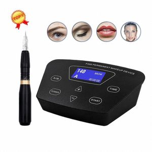 Biomaser P300 + HP100 Trucco permanente Macchina rotativa Kit tatuaggio sopracciglio Profial Pen per sopracciglio Eyeliner Lip Tattoo Set q1t1 #