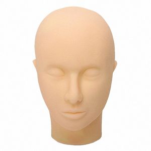 Träna False Eyele Handmade Practice Silice Mannequin Model Head Nybörjare Training Set Practice Eyel Extensi Tools S7LF#