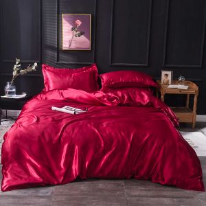 Uppsättningar Red Devet Cover 220x240 Kudde 3st, 200x200 quiltskydd, sängtäckning 150x200, Queen King Size Bedding Set, Bed Sheet