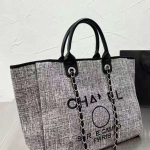 Luksusowe torby litera plażowa cc torebka moda na płótnie torba damska marka chan haftowane designerskie torebki damskie zakupy plecak krzyżowy 5vl0