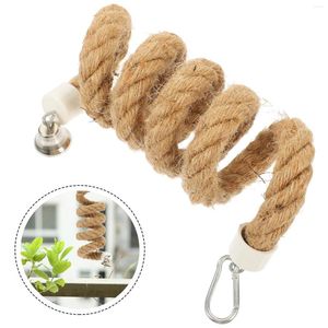 Other Bird Supplies Long Tail Hanging Rope Toy Small Toys Parrot Cage Stand Perches For Parakeets