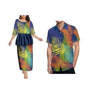 Partyklänningar som säljer frilly samoan puletasi set polynesisk stam tongansk kvinnor 2 bit kläder sätter avslappnade
