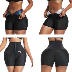 Vita pancia Shaper Pantaloni modellanti da donna a vita alta pantaloncini sportivi e fitness petto yoga sudorazione pantaloni addominali stringenti in vita