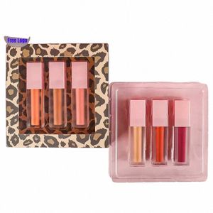 Set trucco Rossetto liquido impermeabile Lip Gloss Etichetta privata Lg Kit labbra impermeabile duraturo Logo personalizzato Q8L1 #