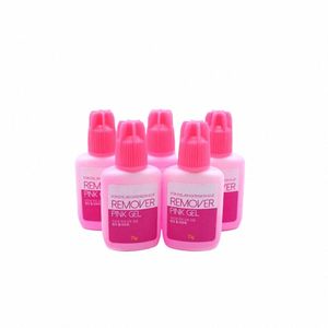 5bottles Korea Pink Gel Remover For Eyel and Eyebrow Extensis Glue 15g No Irritati False Les Fast Remover Clear Tools S9cV#