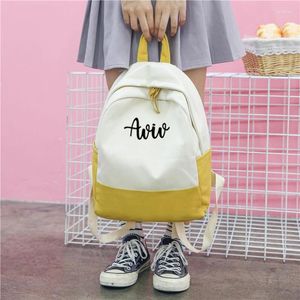 Backpack Custom Larvare Canvas for Women Tote Bag Crossbody torebka