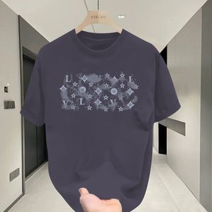 Louisvutton Yaz Erkek Kadın Tasarımcıları Tişörtler Gevşek Tees Off Moda Tepeleri Kırış Gömlek Lüks Giyim Sokak Kısa Kollu Giysiler Tshirts Asya 988