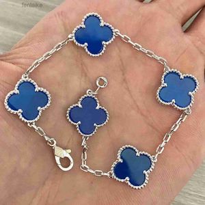 Van Bracelet Cleef Four Leafs Clover Bracelet Designer Link Chain Bracelet Clef Moda feminina Moda 18K Jóias de pulseiras de ouro 11