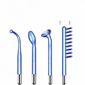 4pcs Darsval High Frequency Facial Electrode Nozzle Attachment 4 Pcs Glass Tubes Ne Arg Blue light mixing Face Skin Care g1UM#