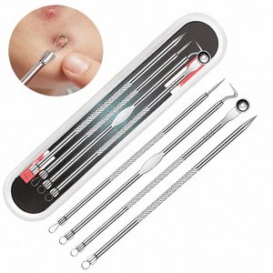 4pcs/set Acne Removal Needles Stainl Steel Pimple Blemish Blackhead Remove Spos Face Skin Care Tools Facial Pore Cleaner y795#