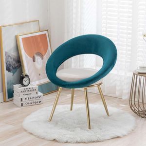 IULU Modern Veet Decorative Chair, Soft Cushion, Dressing Table, Makeup Bench, Leisure Lounge Suitable for Home Office, Guest Reception, Restaurant, Bedroom,