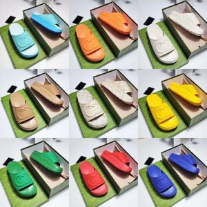 Designs Mulheres Homens Marca Sandálias Plataforma Oca Fácil Slipps Sandália Feminina Slide com G Adorável Sunny Supple Mulher Sapatos Slipps Ao Ar Livre Sandália Slide