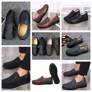 GAI comfort Men Shoes Black Shoe Round Toe party Outdoor banquet suits Men Business heel designer Shoe EUR 38-50 soft