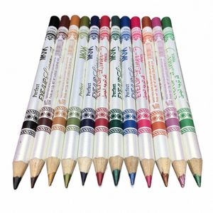 12 шт. набор подводок для глаз, красочные металлические ручки, блестящие карандаши для макияжа глаз для макияжа глаз, губ l8y0 #