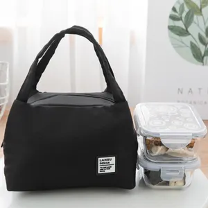 Borse portaoggetti Borsa Bento Scatola da pranzo portatile Picnic semplice Foglio di alluminio spesso Porta pranzo a spalla per mamma e latte Uomo piccolo