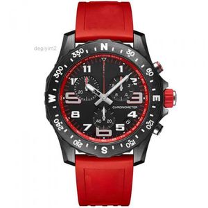 Mens Watch Japan VK Quartz Endurance Pro Avenger Chronograph 48mm Watches Red Rubber 1884 Men Watches Hardex Glass Wristwatches