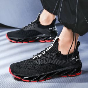 Skor Nya Blade Running Shoes For Men Antiskid Damping Cool Outsole Walking Trekking Leisure Summer Running Zapatills Sneakers