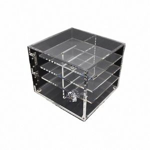 acrylic Transparent 8 Layers Eyel Storage Box Makeup Display Ctainer False Eyel Holder False Les Extensi Tool i6x7#